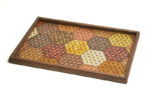 Square tray (kikkou pattern)