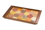 Yosegi Square tray Kikkou small