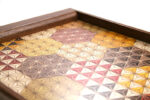 Yosegi Square tray Kikkou small - Image 5