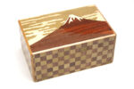Japanese puzzle box 10steps Fuji and Tsubaki