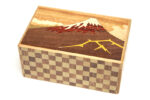 Japanese puzzle box 10steps Kaminari-Fuji and Tsubaki
