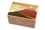 Japanese puzzle box 14steps Akafuji (dual compartment)