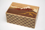 Japanese puzzle box 21steps Kaminari-Fuji and Tsubaki