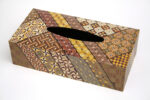 Tissue paper box (yosegi pattern)