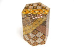 Yosegi hexagonal tea canister