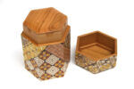 Yosegi hexagonal tea canister - Image 2