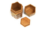 Yosegi hexagonal tea canister - Image 4
