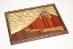Yosegi Square tray FUJIYAMA